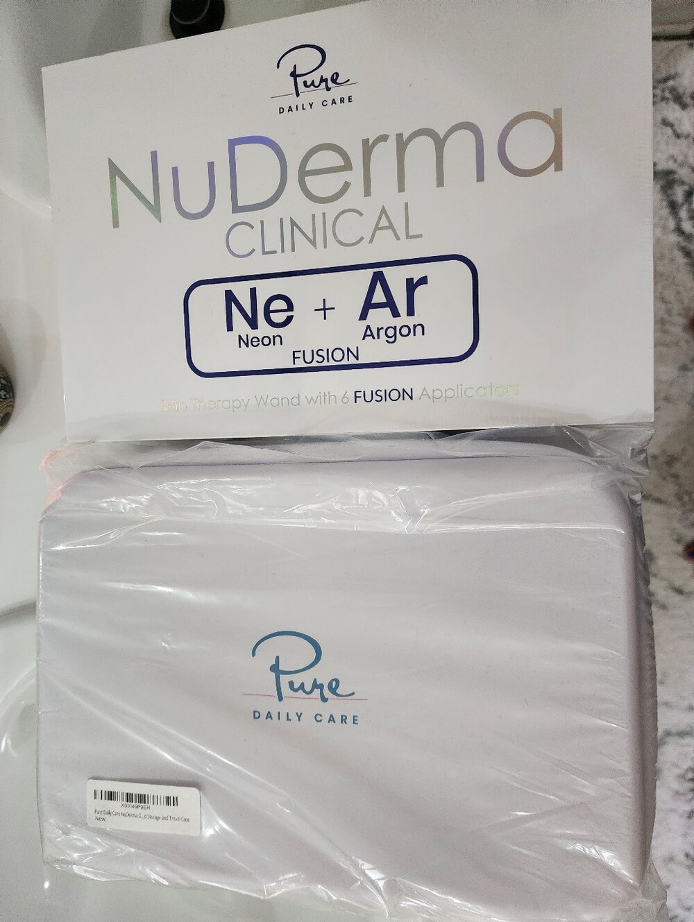 NudeDerm Clinical Neon + Argon Fusion Nebulizer - White